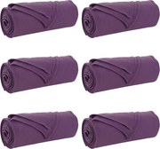 vidaXL Pături de aruncat 6 pcs Violet 170 x 130 cm Molton