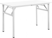 Masa plianta cu blat din MDF melaminat HouseXL® Practic Table, Dimensiuni 100X50X85 cm, Pentru casa si picnic, Blat 18mm, Picioare emailate,