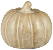 IB Laursen Decoratiune dovleac din ceramica PUMPKIN STANDING Ø8 cm crem
