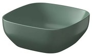 Lavoar pe blat Cersanit Larga Rocklite verde mat 38 cm