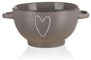 Castron din ceramică Banquet HEART 660 ml,  maro