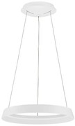 Lustra LED suspendata design modern circular ORMI alba D-45cm