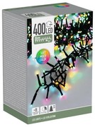 Lanț luminos exterior Macaron, 8 m, 400 LED,(verde, portocaliu, albastru, roz), temporizator, 8 m