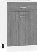 vidaXL Dulap inferior cu sertar “Lyon” gri sonoma 50x46x81,5cm