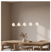 Lustră suspendată pe cablu SINUS, 5xG9/8W/230V, albă