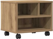 vidaXL Suport pentru imprimantă Stejar Artizanal 41 x 32 x 34,5 cm