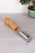 Decupator patiserie BST-10421, stejar/crom, lemn/otel, 18 cm