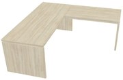 Masă ergonomica Verno 200 x 200 cm, dreapta, salcâm