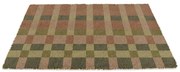 Covoraș de intrare din fibre de nucă de cocos 40x60 cm Pink and Blue Check – Artsy Doormats