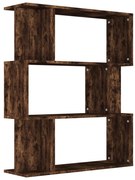 vidaXL Bibliotecă/Separator stejar fumuriu 80x24x96cm lemn prelucrat