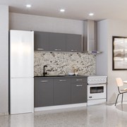 Bucatarie Ronda, Antracit/Alb, L 150 cm