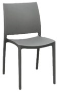 Set 4 scaune POLI -HORECA-POLIPROPILENA - GRI