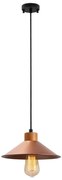 Lustră suspendată pe cablu MANAVGAT 1xE27/40W/230V cupru/maro