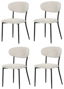 Set de scaune de sufragerie CT-W1021 CRM2, 4 buc.