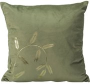 Pernă Leaves verde, 45 x 45 cm