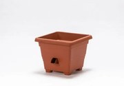 Plastia Ghiveci cu auto-apărare Bergamot, maro ,60 x 60