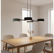 Lustră pe cablu DRUMZ 4xE14/10W/230V negru/gri