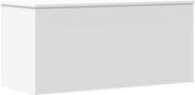 vidaXL Cutie de depozitare, alb, 100x42x46 cm, lemn prelucrat