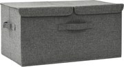 vidaXL Cutie de depozitare, antracit, 50x30x25 cm, material textil