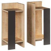Măsuță de noptieră Elos Oak, 2 buc