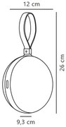 Nordlux - Lampă portabilă LED reglabilă BRING TO-GO LED/1W/3,7V IP54