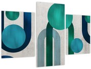 Tablou - Linii și forme circulare (90x60 cm)