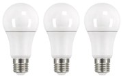 Set 3 becuri cu LED EMOS Classic A60 Warm White, 13,2W E27