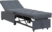 vidaXL Pat canapea Gri închis 194 x 67 x 82 cm Catifea