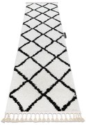 Covorul, Traversa BERBER CROSS alb - pentru bucătărie, hol și coridor
