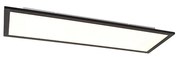 Plafoniera neagra 80 cm incl. LED cu telecomanda - Live