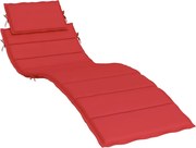 vidaXL Pernă de șezlong, roșu, 186x58x4 cm, textil oxford