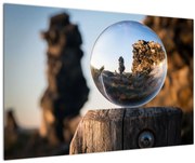 Tablou cu lupa și peisaj (90x60 cm)