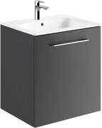 Geberit Selnova Square lavoar cu dulap 60 cm grafit 501.253.00.1