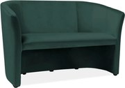Canapea TM-2, stofa catifelata verde - Bluvel 78, 126x60x76 cm