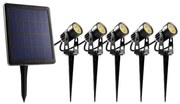 SET 5x lampă LED de exterior cu panou solar LED/4000 mAh IP44