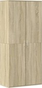 vidaXL Pantofar, stejar Sonoma, 80 x 39 x 178 cm, PAL