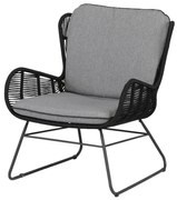 Fotoliu de grădină Exotan Grace, negru