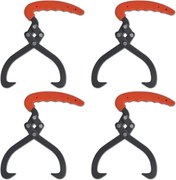 vidaXL Clește cu mâner pentru bușteni din lemn, 4 buc., PVC