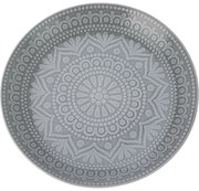 Farfurie întinsă din gresie Ethnic, diam 27 cm,gri