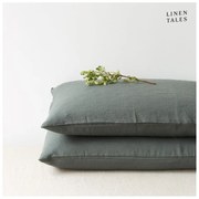 Față de pernă din in 50x70 cm Forest Green – Linen Tales