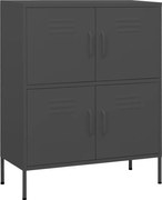 vidaXL Dulap de depozitare, antracit, 80x35x101,5 cm, oțel