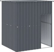 vidaXL Cușcă câine cu acoperiș antracit 165x153x181 cm oțel galvanizat