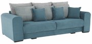 Canapea foarte spatioasa, albastru, mentol, gri deschis, GILEN BIG SOFA