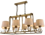 Candelabru pe lanț NARA 6xE27/40W/230V alamă