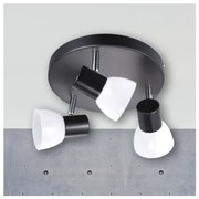 Plafoniera cu 3 spoturi LED Mambo negru 77740003 NL