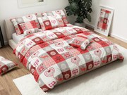 Lenjerie de pat din bumbac X-MAS PATCHWORK rosu Dimensiune lenjerie de pat: 70 x 90 cm | 140 x 200 cm