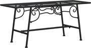 vidaXL Bancă de copac, negru, 110 cm, oțel
