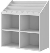 Biblioteca pentru copii Book Nook alba H76 cm