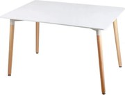 OFERTA Masa de dining alba BERGEN 120x80 cm calitate II