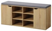 Kesper 15928 Suport pantofi cu scaun, decorstejar, 103 x 48 x 30,5 cm
